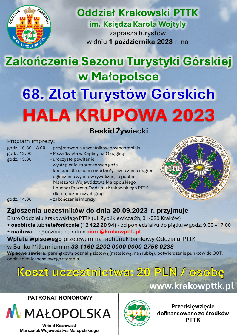 Plakat Zlot Hala Krupowa 2023
